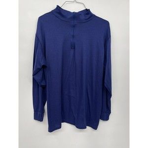 Cabelas‎ Mens Blue Knit Quarter Pullover Sweater Size 2XL
